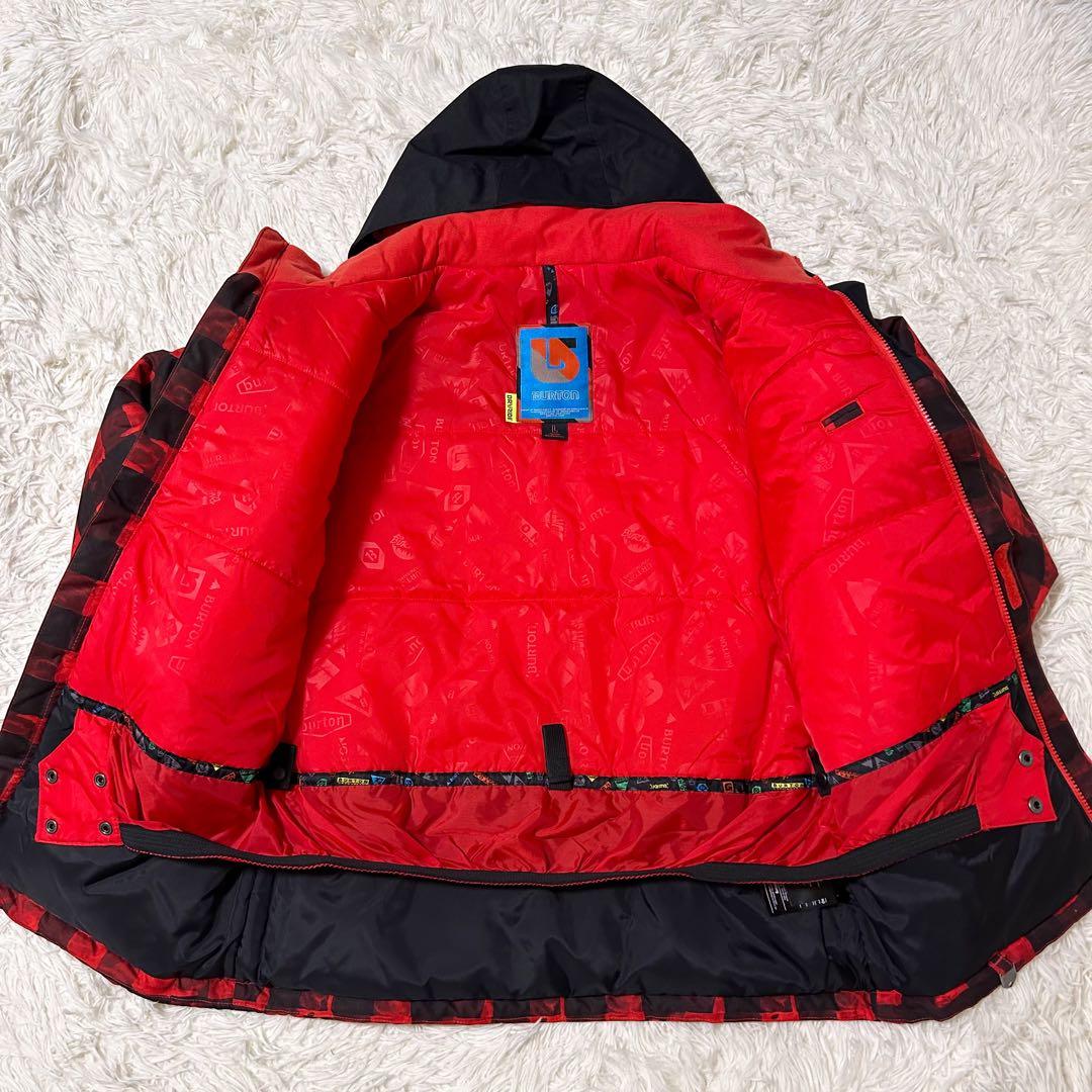 【美品】BURTON バートン スノーボードウェア DRYRIDE L レッド